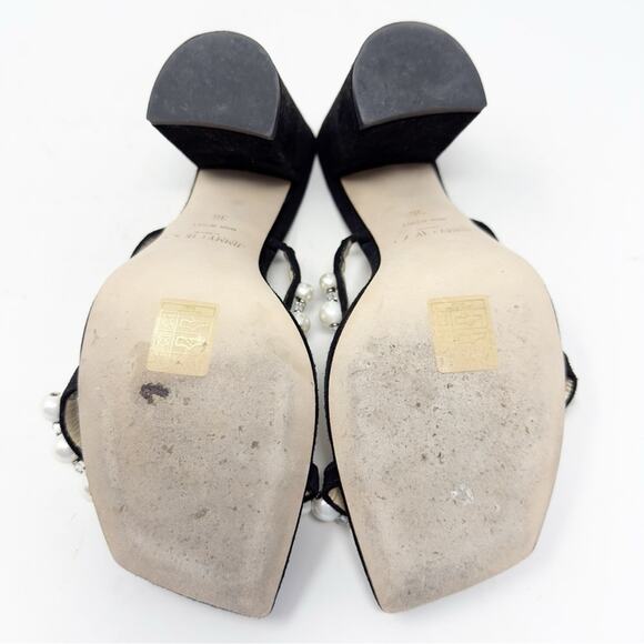 Jimmy Choo Amara 85 Embellished Block Heel Slide Sandals - Picture 14 of 16